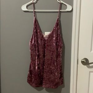 Crushed Velvet Tank Top (forever 21)